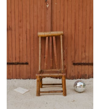 Chaise en bambou Claude N°1679- Produit chiné - Debongout - Bois clair