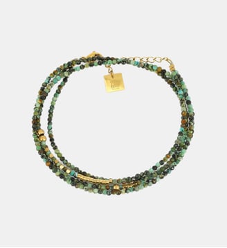 Bracelet Favela  en Acier doré - Zag Bijoux - Turquoise africaine