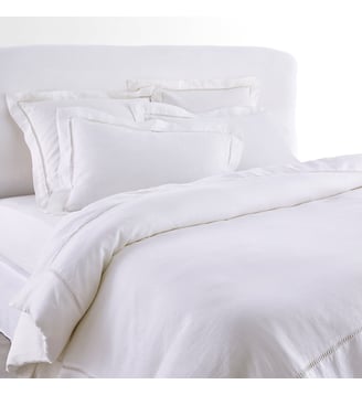 Housse de couette en lin lavé - AM.PM - Blanc