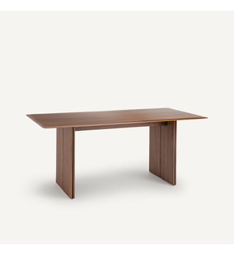 Table en noyer massif et plaqué L180 cm - AM.PM - Noyer