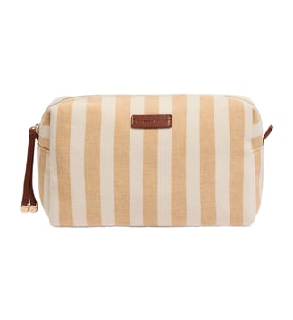 Trousse en Toile Rayée - Vanessa Bruno - Jaune