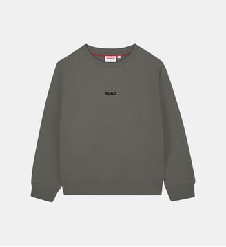Sweat-shirt col rond - Hugo Kids - Kaki