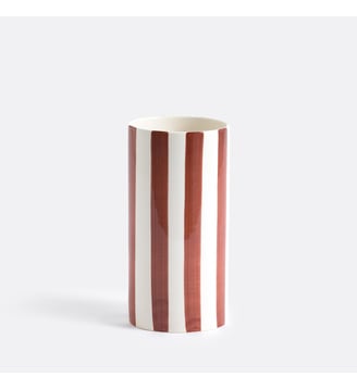 Vase en céramique à rayures, H25 cm La Redoute Interieurs