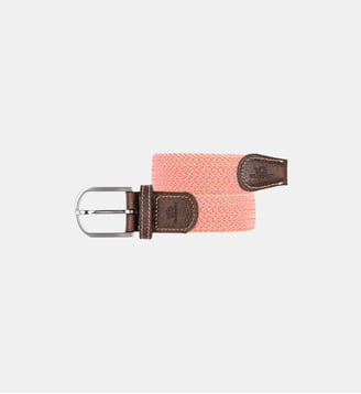 Ceinture tressée élastique Miami - Billybelt - Orange et rose