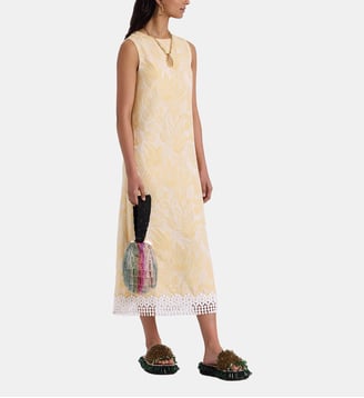 Robe Column Iris Jacquard Yellow - La DoubleJ - Jaune