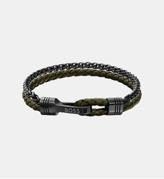 Bracelet Jaxon Argenté 1580893M-PAR - BOSS - Argenté vert