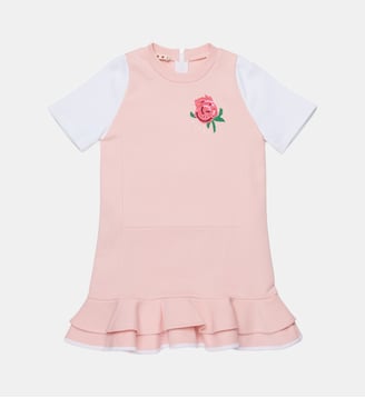Robe courte avec logo - Marni - Rose