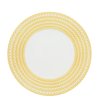 Assiette de présentation en Porcelaine - MALMAISON RIVIERA - Christofle - Blanc