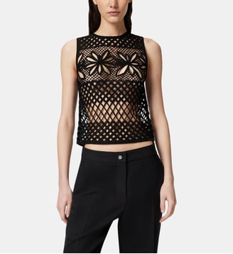 Crochet top - Pinko - Noir
