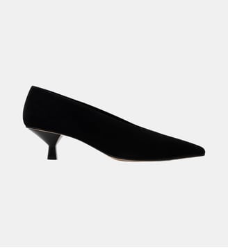 Selma - Escarpins En Cuir Chèvre Noir - Parallèle - Noir