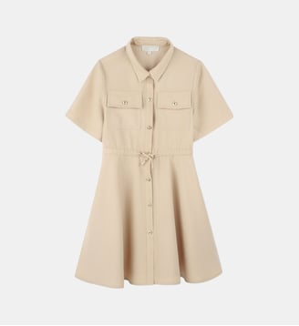 Robe à manches courtes - Michael Kors Kids - Ficelle