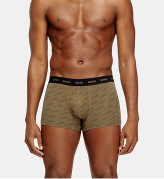 Lot de trois boxers avec logo stylisé - Diesel - Kaki