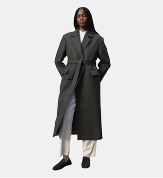 Manteau structuré Kuno - Noyoco - Kaki