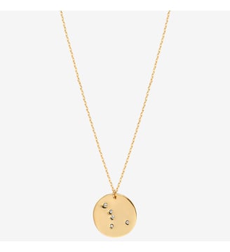 Collier doré cancer - galaxie - Cancer - Caroline Najman - Cristal blanc