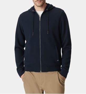 Cardigan coton bio maille Ottoman à capuche Ikks