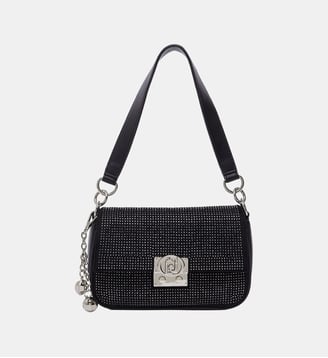 Sac porté épaule format petit avec charm - Liu Jo - Noir