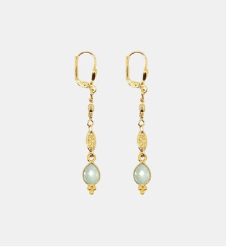 Boucle d'oreille THALIA - Nilaï - Bleu clair
