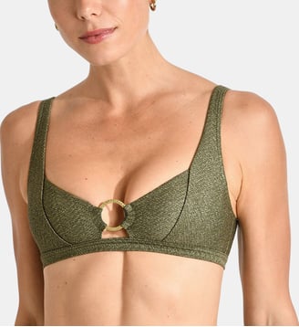 Haut de maillot triangle Maria - Livia - Kaki