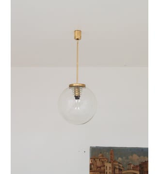 Suspension en verre Sonia N°120- Produit chiné - Debongout - Doré