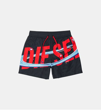 Boxer de bain avec logo - Diesel Kids - Noir