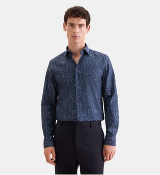Chemise d'affaires 1/1 Slim Col Kent - Seidensticker - Bleu