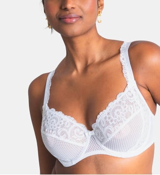 Soutien-gorge avec armatures grande taille Gaby blanc - Maison Lejaby - Blanc