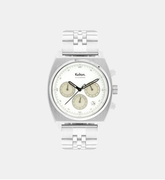 Montre RC Blanc 9125722 - Kelton - Argenté