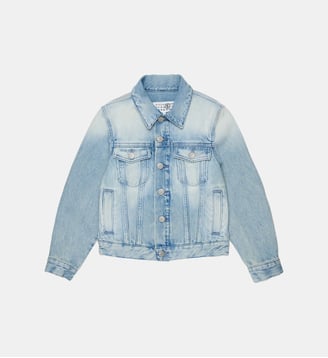 Veste en jean effet délavé clair - MM6 Maison Margiela - Denim bleu