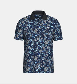 Polo avec imprimé floral - Impetus - Bleu