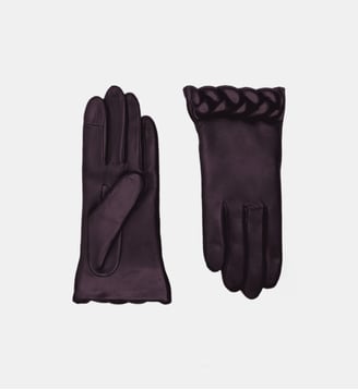 Gants New Edith Femme Cuir Doublé Soie Agnelle