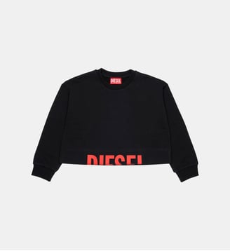 Sweat-shirt col rond avec logo - Diesel Kids - Noir