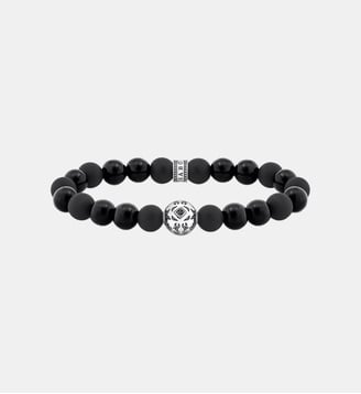 Bracelet de Beads en obsidienne - Thomas Sabo - Argenté