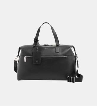 Sac de voyage 24h Emile en cuir grainé - Le Tanneur - Noir