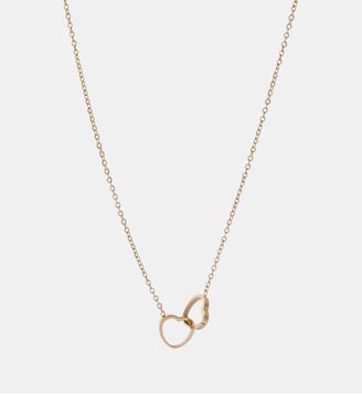 Collier cœur entremêlés acier inoxydable - Balaboosté - Doré