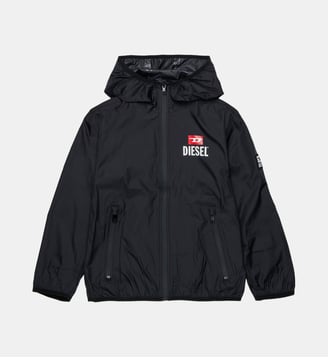Coupe-vent avec logo imprimé - Diesel Kids - Noir