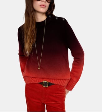 Pull Malty 100% Cachemire - Zadig&Voltaire - Orange tangerine