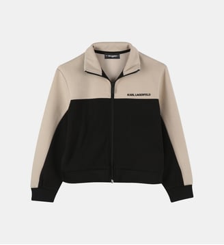Cardigan bicolore - Karl Lagerfeld Kids - Chanvre
