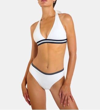 Haut de maillot triangle Phoebe - Livia - Blanc
