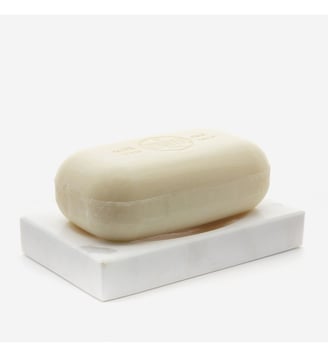 Porte-savon blanc mat marbre - Marbre - Bath Bazaar - Blanc