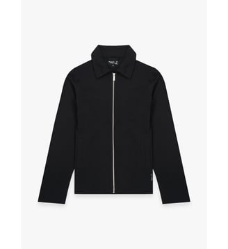 blouson droit zippé - Agnès b. - Noir