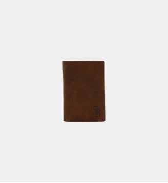 Portefeuille à rabat en cuir Brooklin - Serge Blanco - Marron