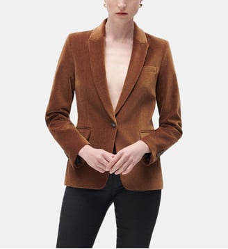 Blazer aurora - Motif uni - Coupe droite - Caroll - Taupe