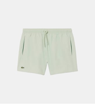 Short de bain mi-long uni - Lacoste - Vert clair et vert