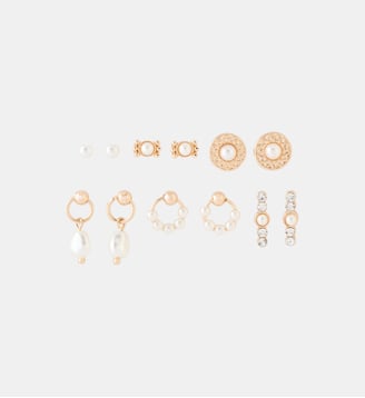 Set de 6 puces d'oreilles assorties - Balaboosté - Blanc