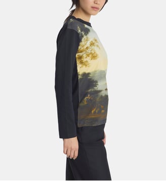 t-shirt en coton inspiré du Louvre - Agnès b. - Multicolore