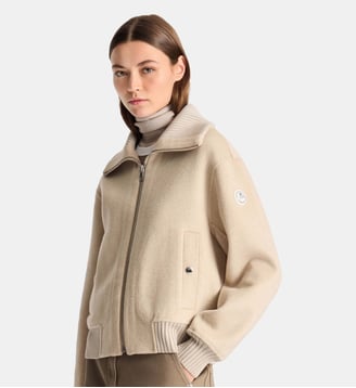 Veste thyline col chemise coupe ample - Fusalp - Atmo chiné et artic wolf