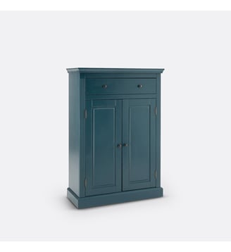 Buffet parisien pin massif et MDF - La Redoute Interieurs - Bleu de prusse