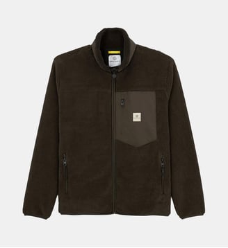 Veste sherpa Toronto signature zippée - Serge Blanco - Militaire