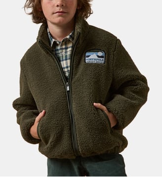 Cardigan zippé en sherpa - Cyrillus - Kaki