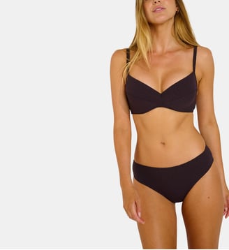 Haut de maillot balconnet Stegna - Livia - Chocolat